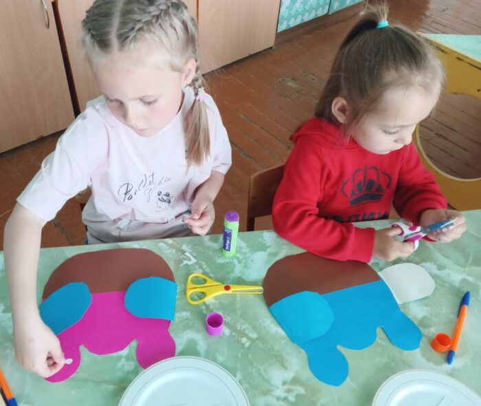 аппликация Птичья семья (1)