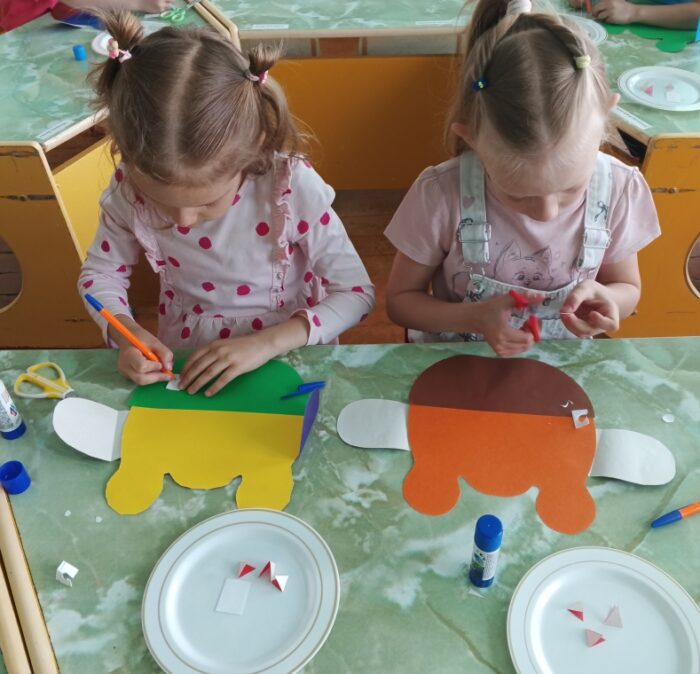 аппликация Птичья семья (2)