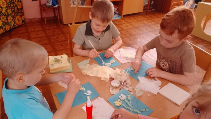 изготовление объёмной аппликации «Одуванчик» (5)
