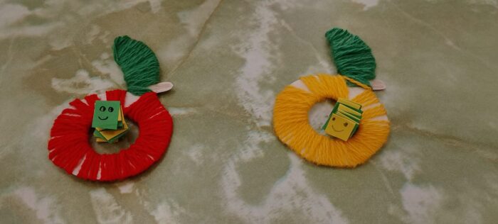 Конструирование «Гусеница в наливном яблочке» (4)