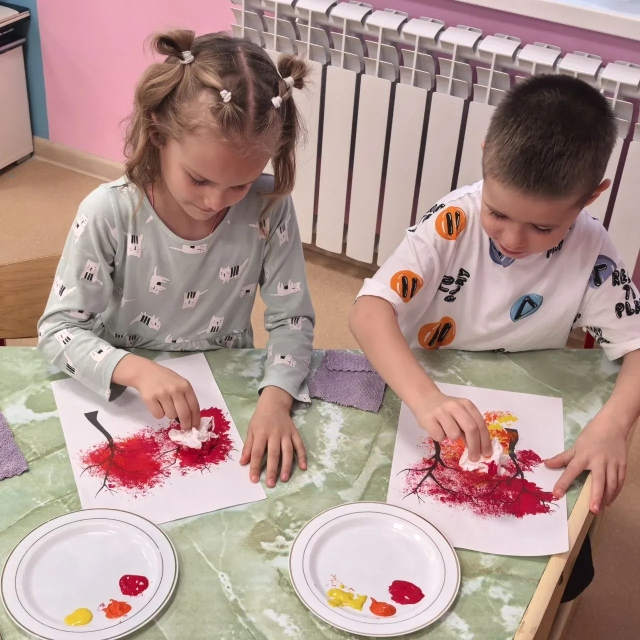 рисование смятой салфеткой (4)