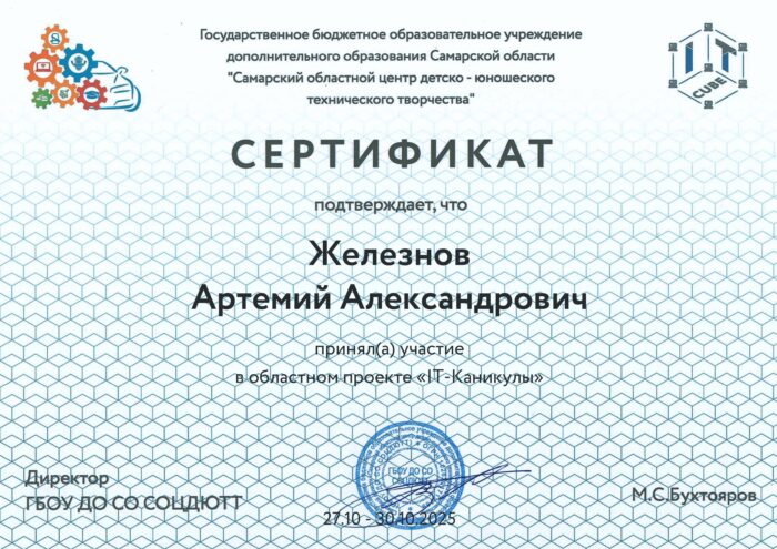 ЖелезновАртемий