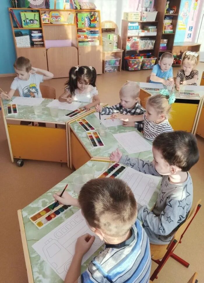 Рисование «Пожарная машина» (4)