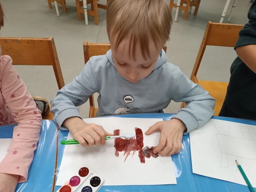 Занятие по рисованию Собачка (4)