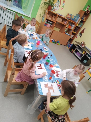 Занятие по рисованию Собачка (5)