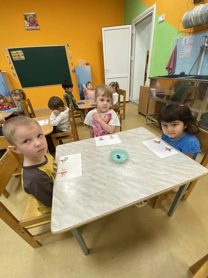 Рисование в нетрадиционной технике «Первый снег» (3)