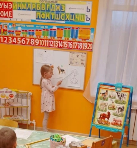 занятие Конструирование с помощью игрового пособия «Дары Фрёбеля» (Кошка и собака) (3)