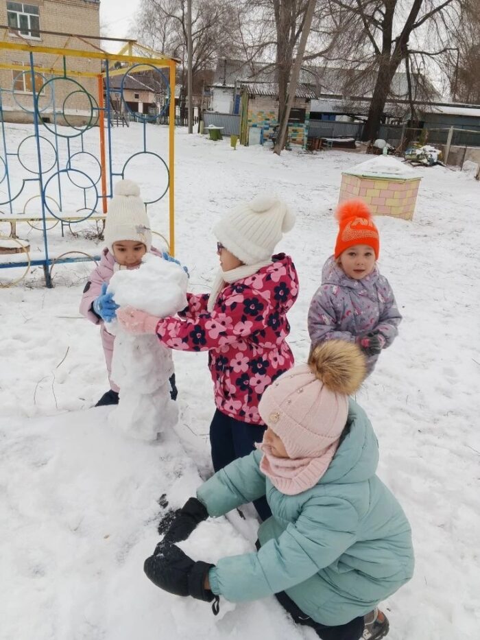 лепка снеговика (3)