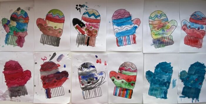 рисование «Украшаем варежку» (1)