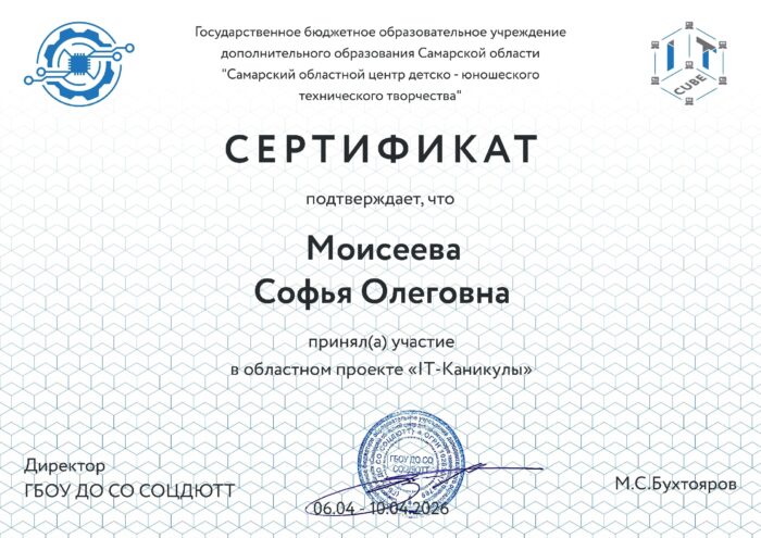 сертификаты областной проект «IT каникулы» (1)