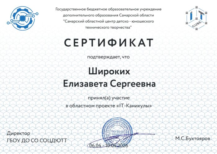 сертификаты областной проект «IT каникулы» (10)